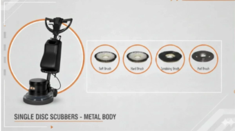 SINGLE DISC SCUBBERS - -METAL BODY